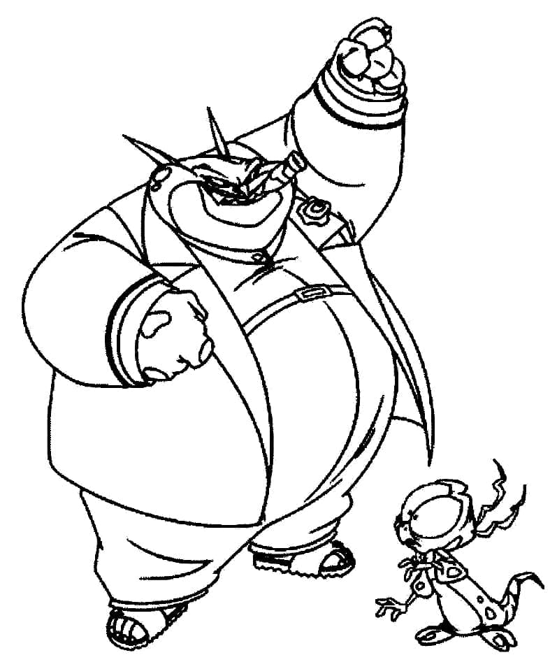 Space Jam Swackhammer coloring page