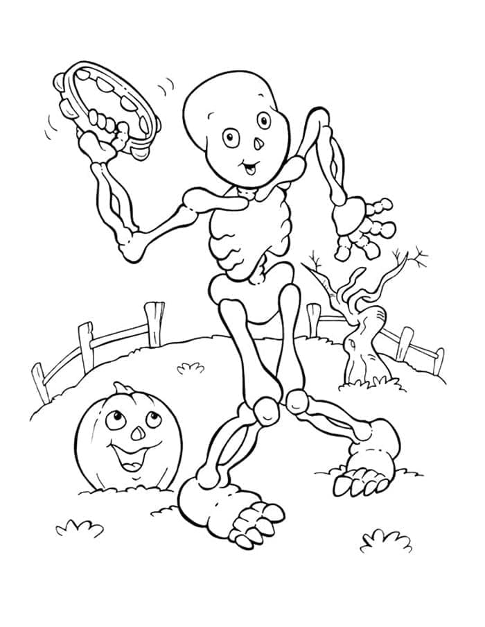 Squelette Mignon coloring page