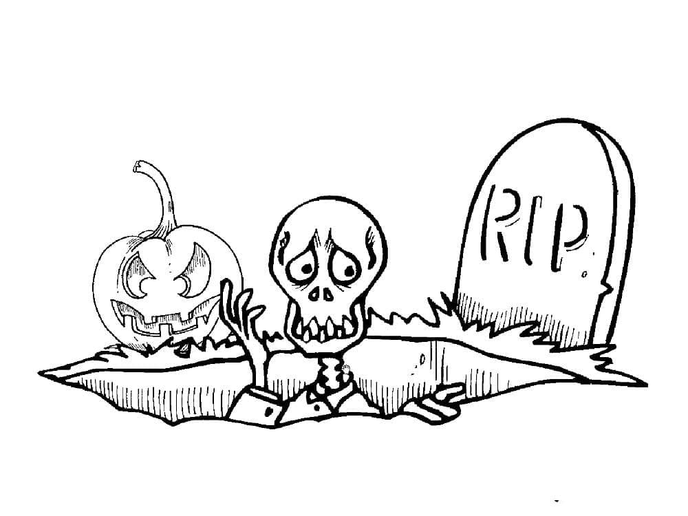 Squelette Pour les Enfants coloring page