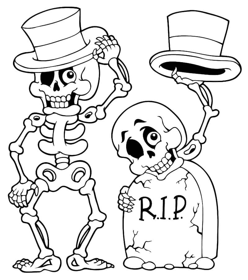 Squelettes Pour Enfants coloring page