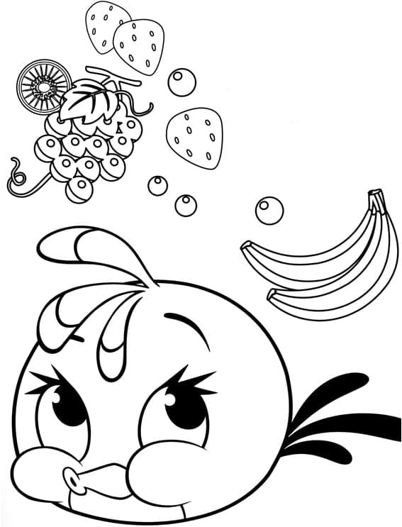 Coloriage Stella dans Angry Birds
