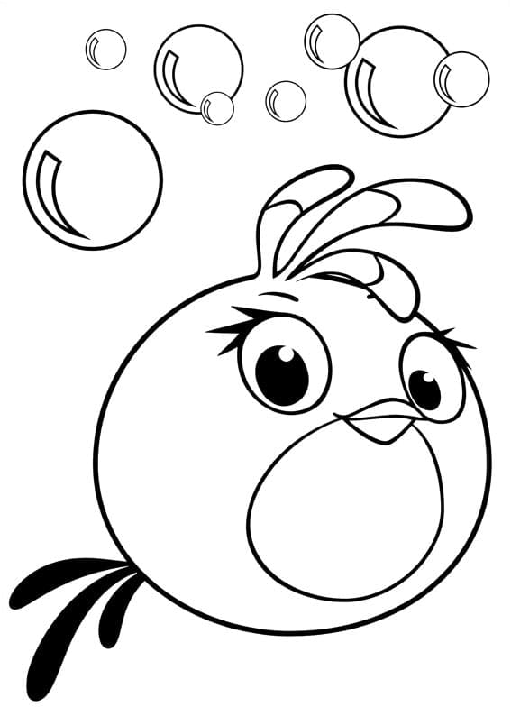 Coloriage Stella de Angry Birds