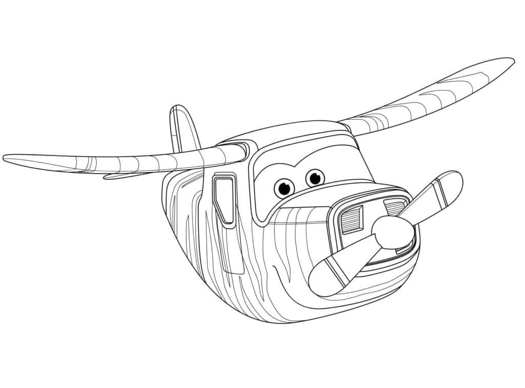 Super Wings Bello coloring page