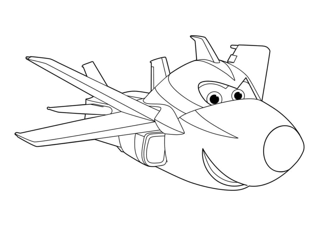 Super Wings Chase coloring page