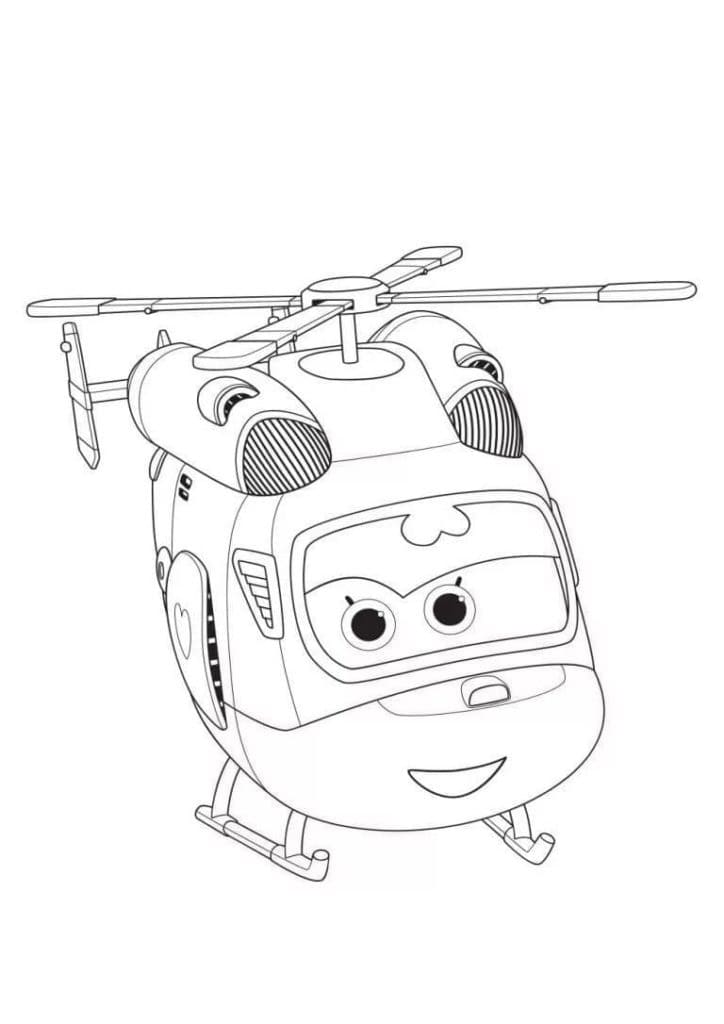Super Wings Dizzy coloring page