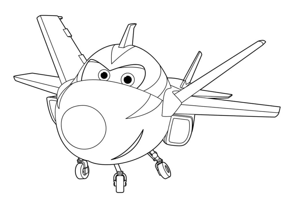 Super Wings Jerome coloring page