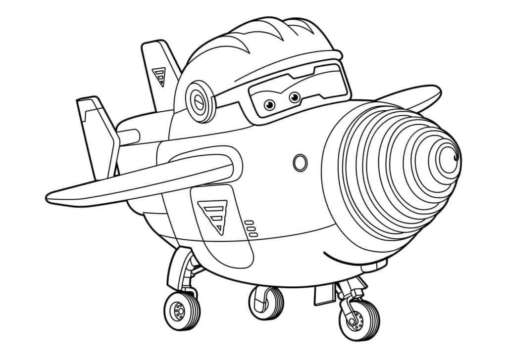 Coloriage Super Wings Todd