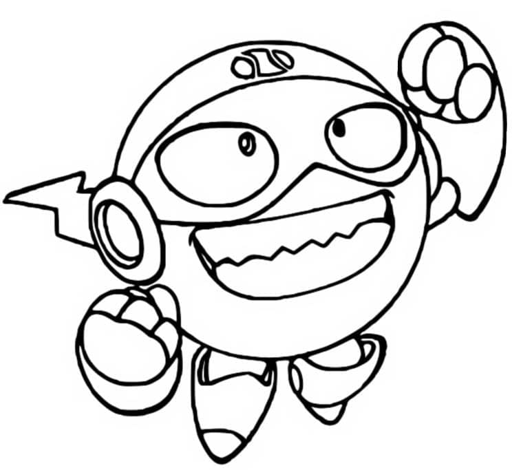 Superzings Ace coloring page