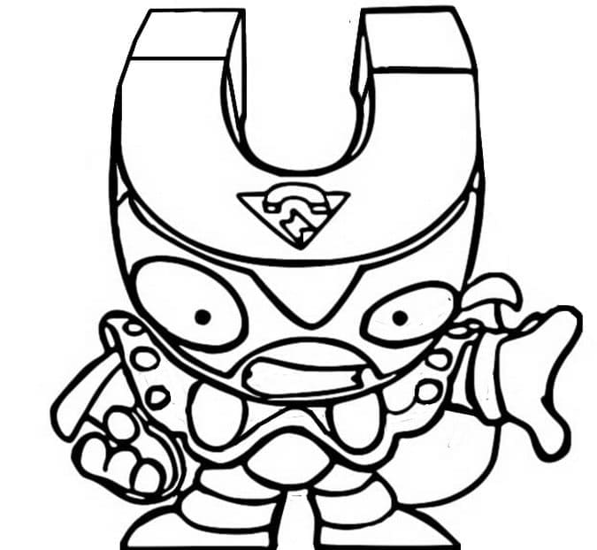 Superzings Darknetic coloring page