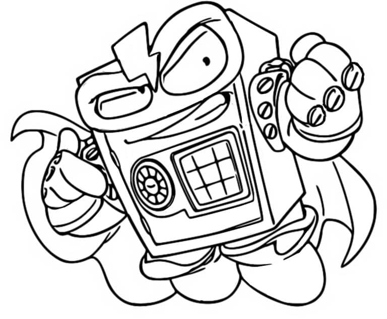 Superzings Hardlock coloring page