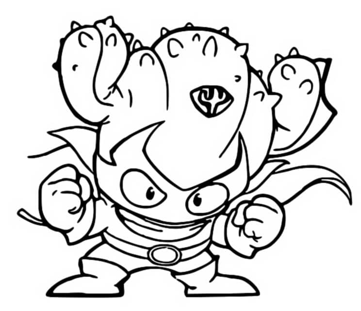 Superzings Kactor coloring page
