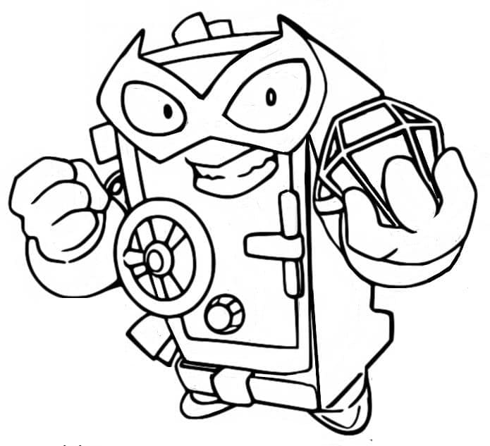 Superzings Lock Down coloring page