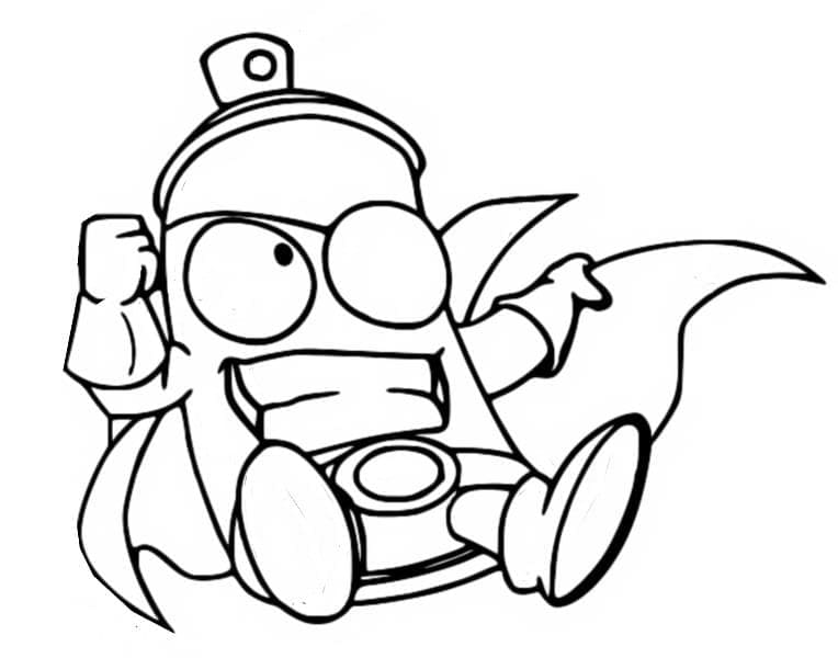 Superzings Tag Black coloring page