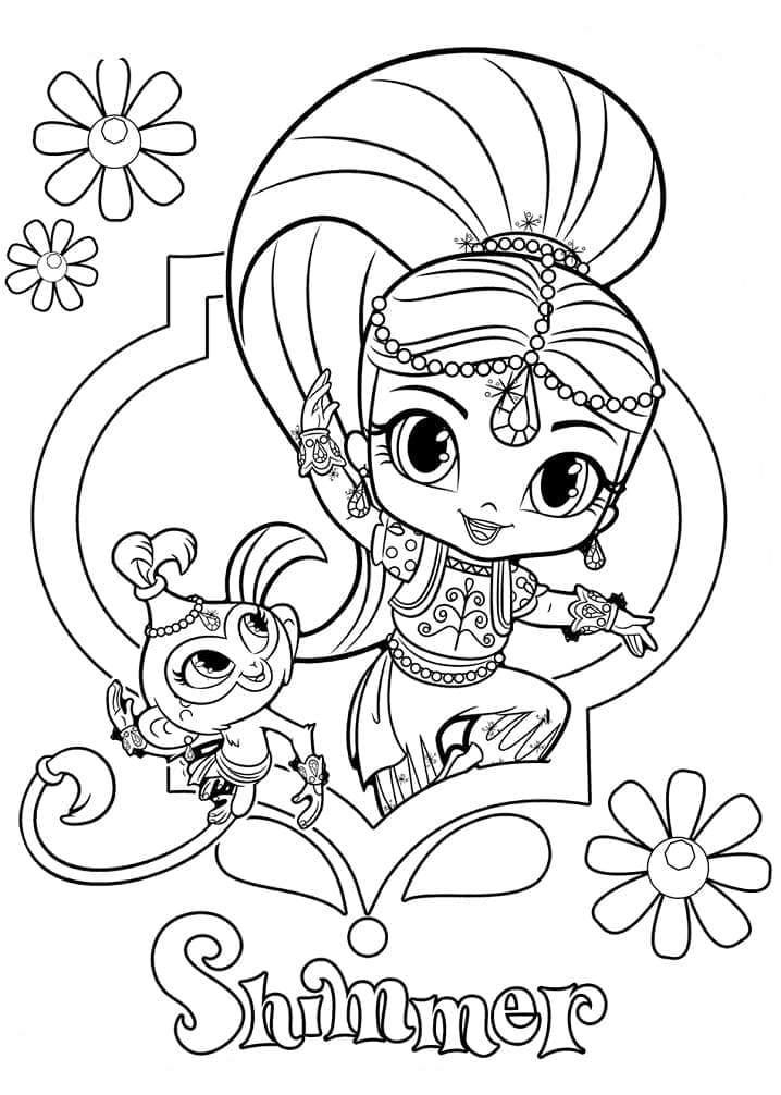 Tala et Shimmer coloring page