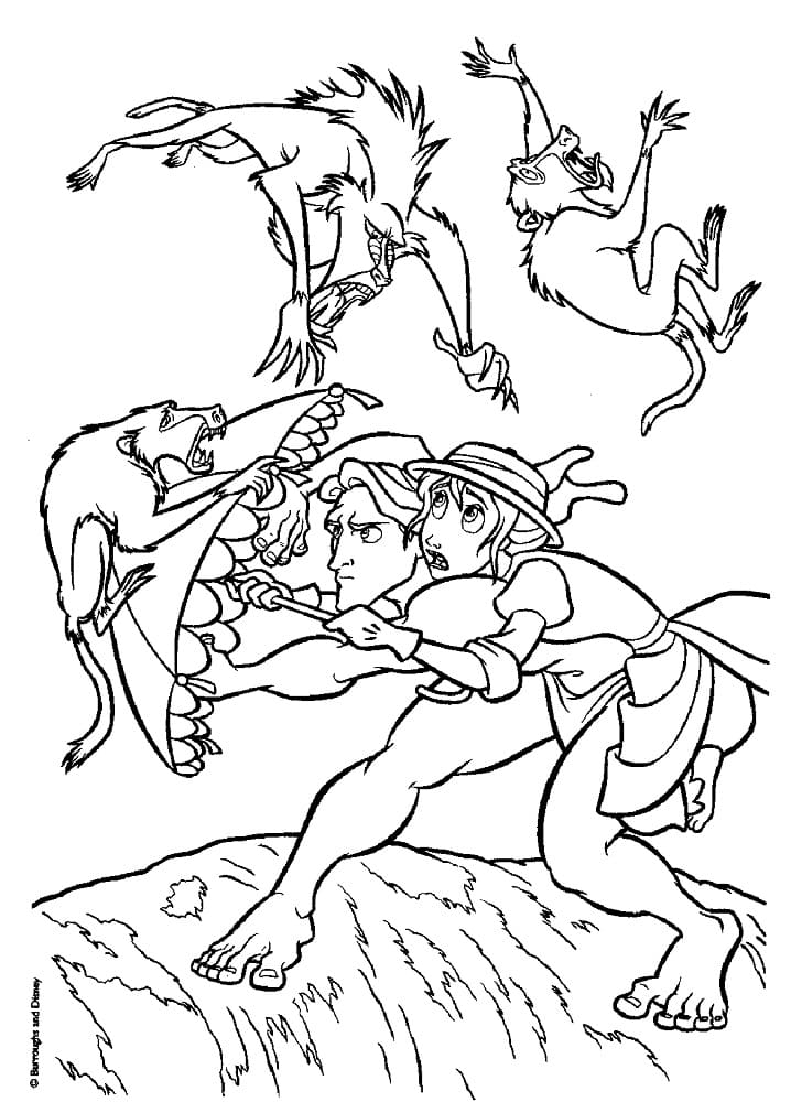 Tarzan 3 coloring page
