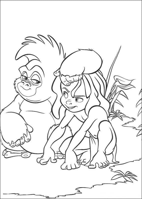 Tarzan 5 coloring page