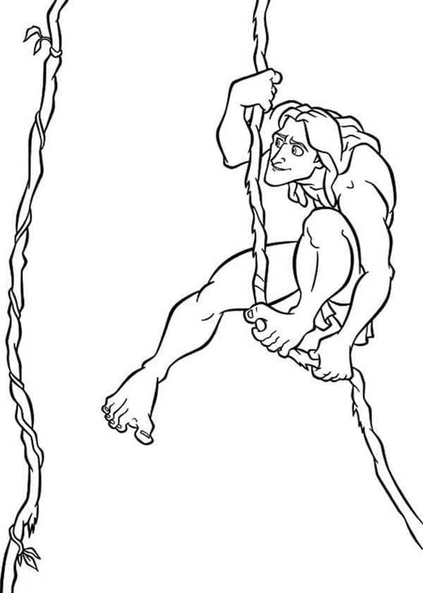 Tarzan Imprimable coloring page