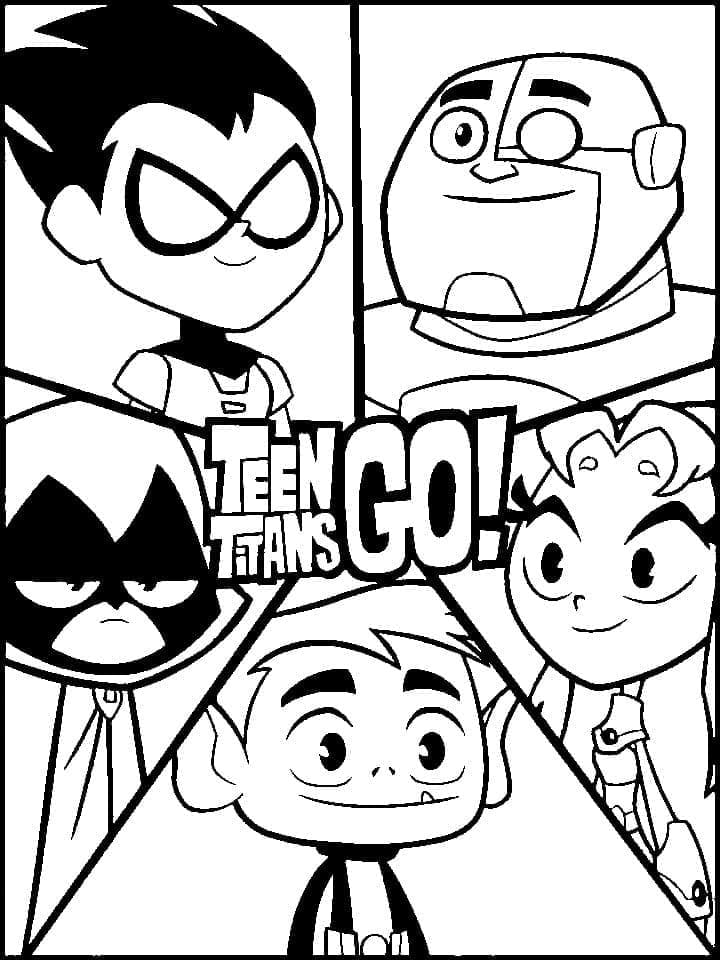Coloriage Teen Titans Go 11