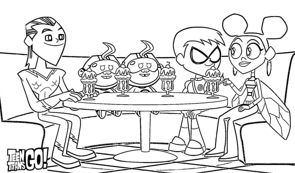 Teen Titans Go 12 coloring page