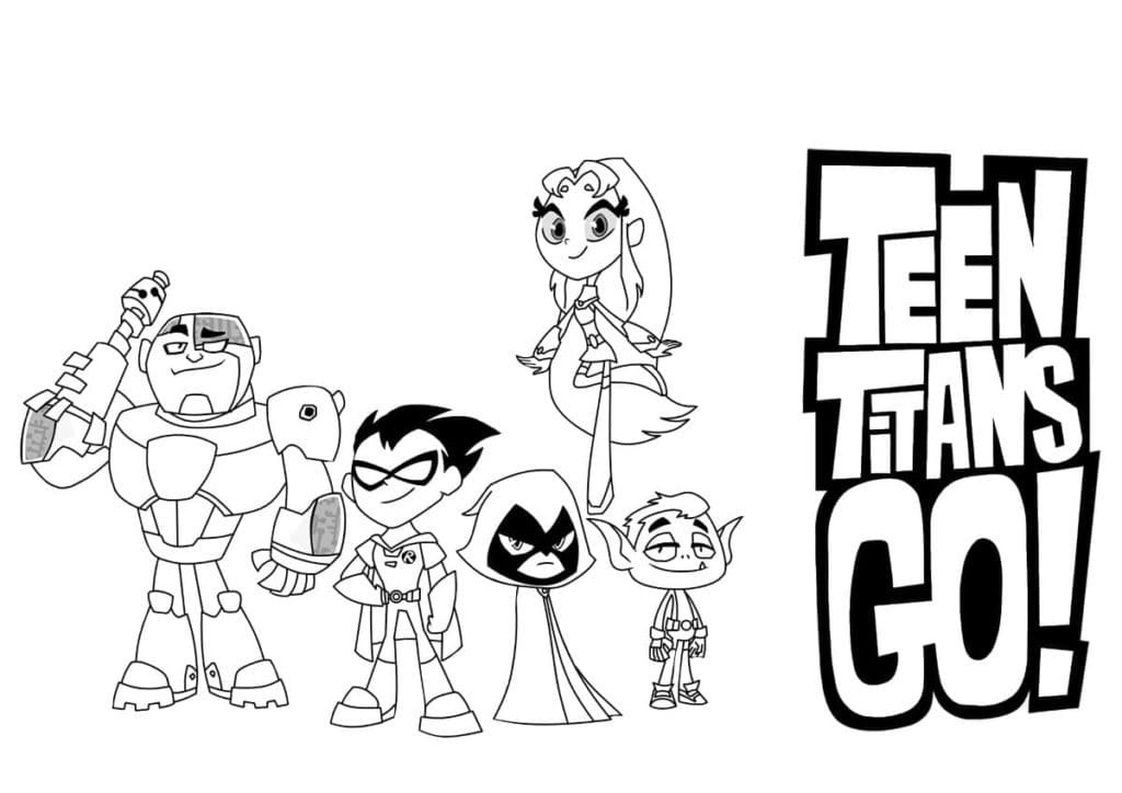 Coloriage Teen Titans Go 14