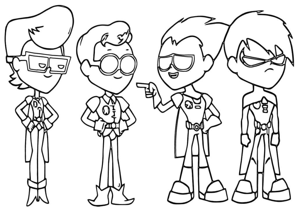 Teen Titans Go 16 coloring page