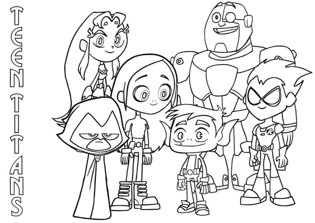 Teen Titans Go 17 coloring page