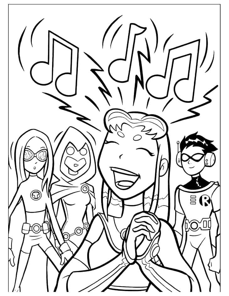 Teen Titans Go 18 coloring page