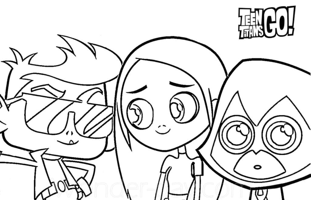 Teen Titans Go 5 coloring page