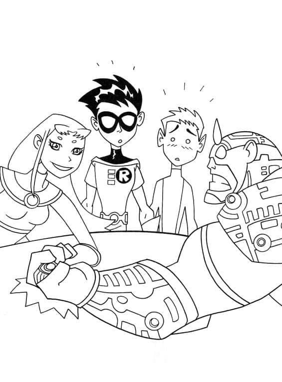 Teen Titans Go 6 coloring page