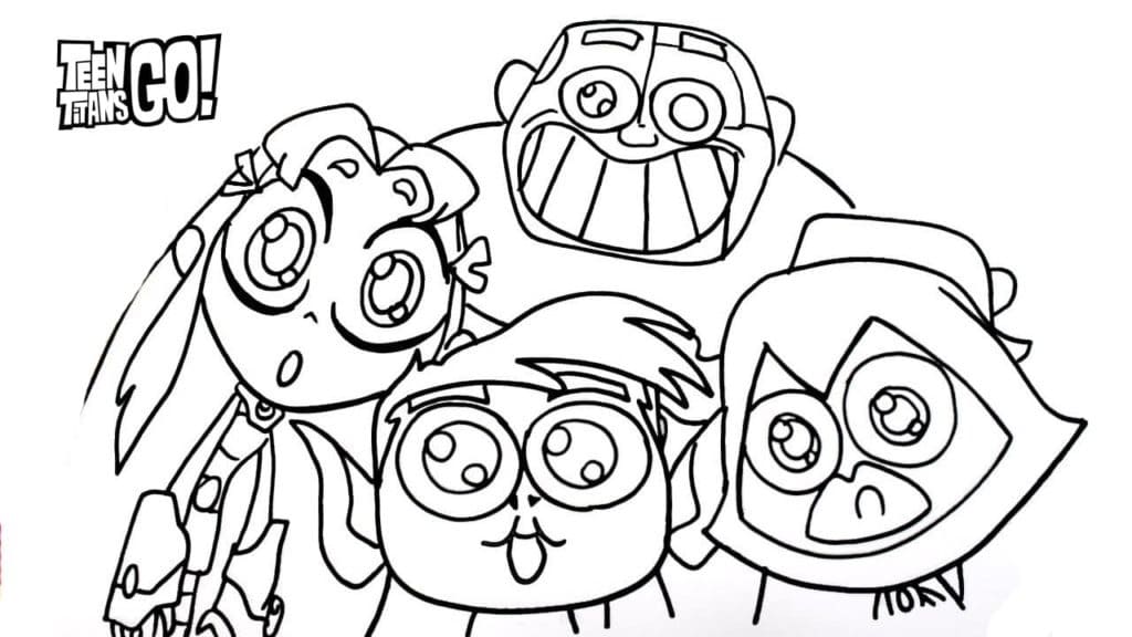 Teen Titans Go 8 coloring page