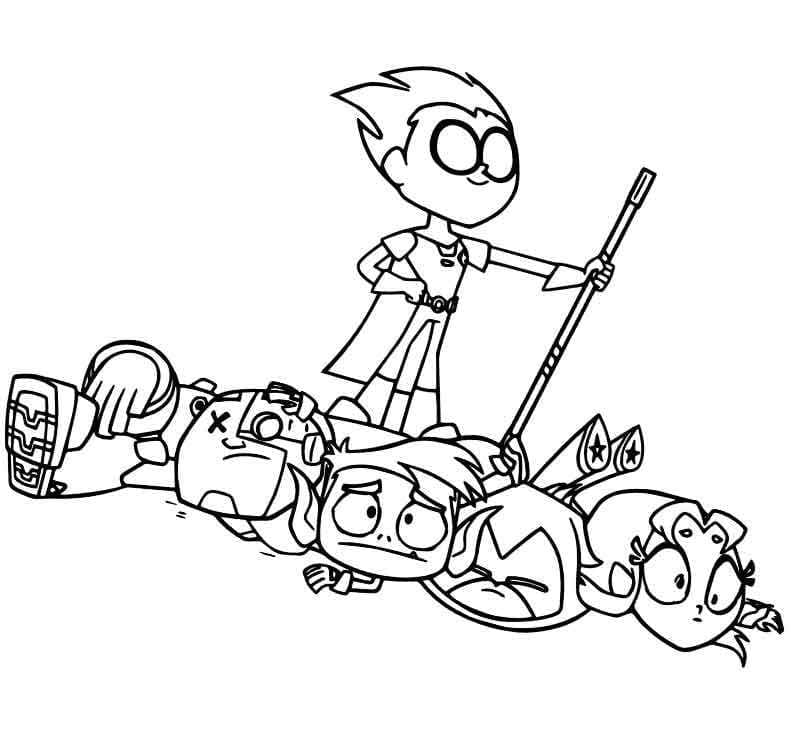Teen Titans Go 9 coloring page