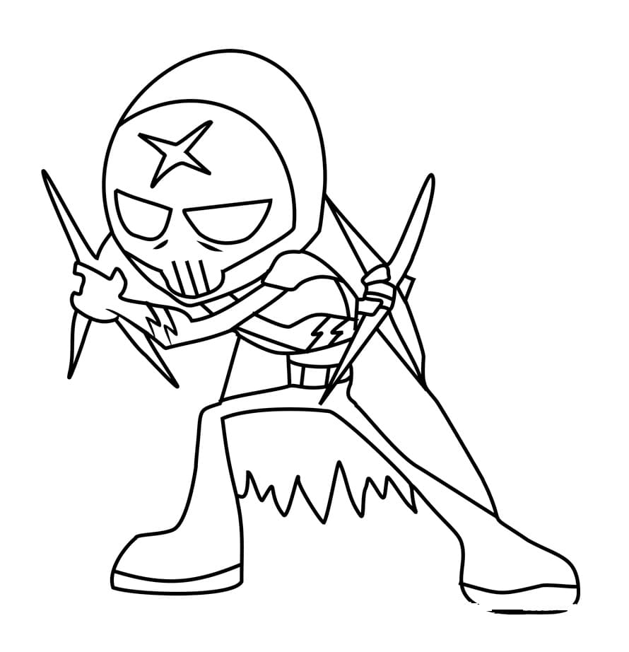 Teen Titans Go Red X coloring page