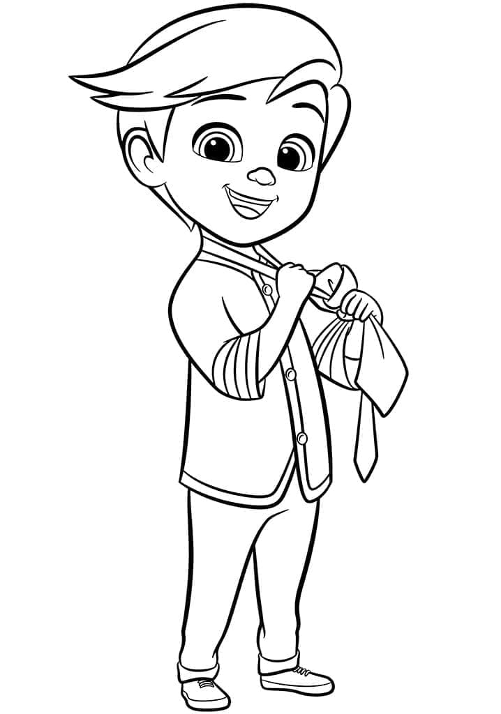 Timothy de Baby Boss coloring page