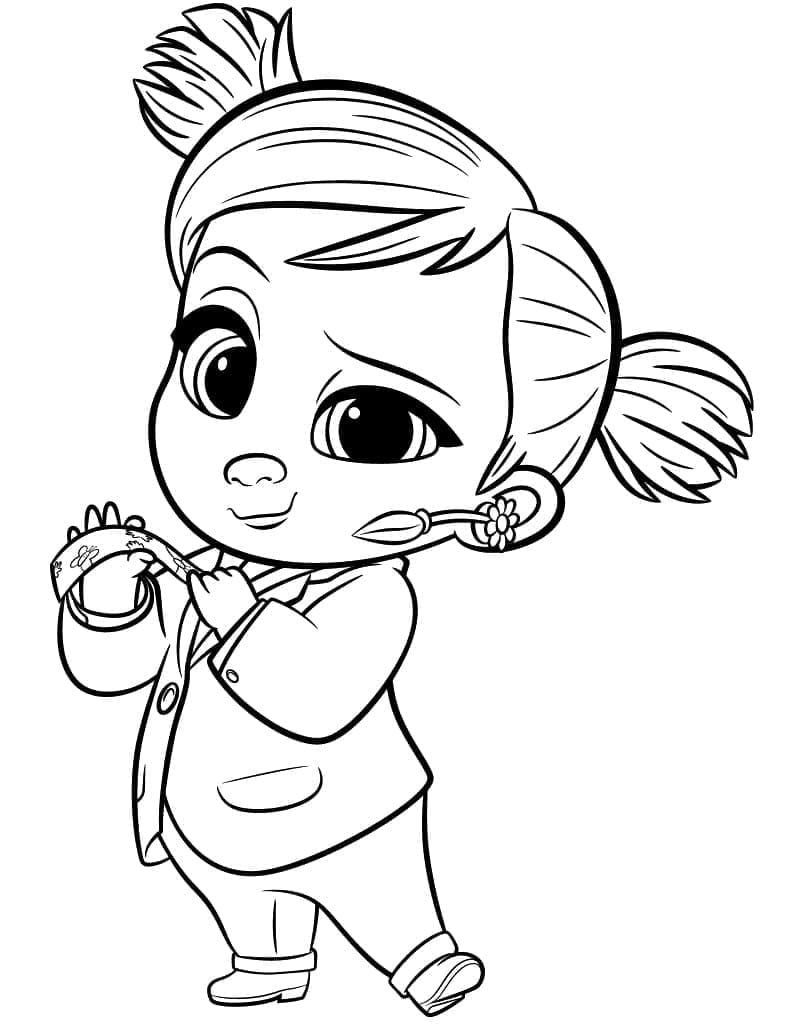 Tina de Baby Boss coloring page