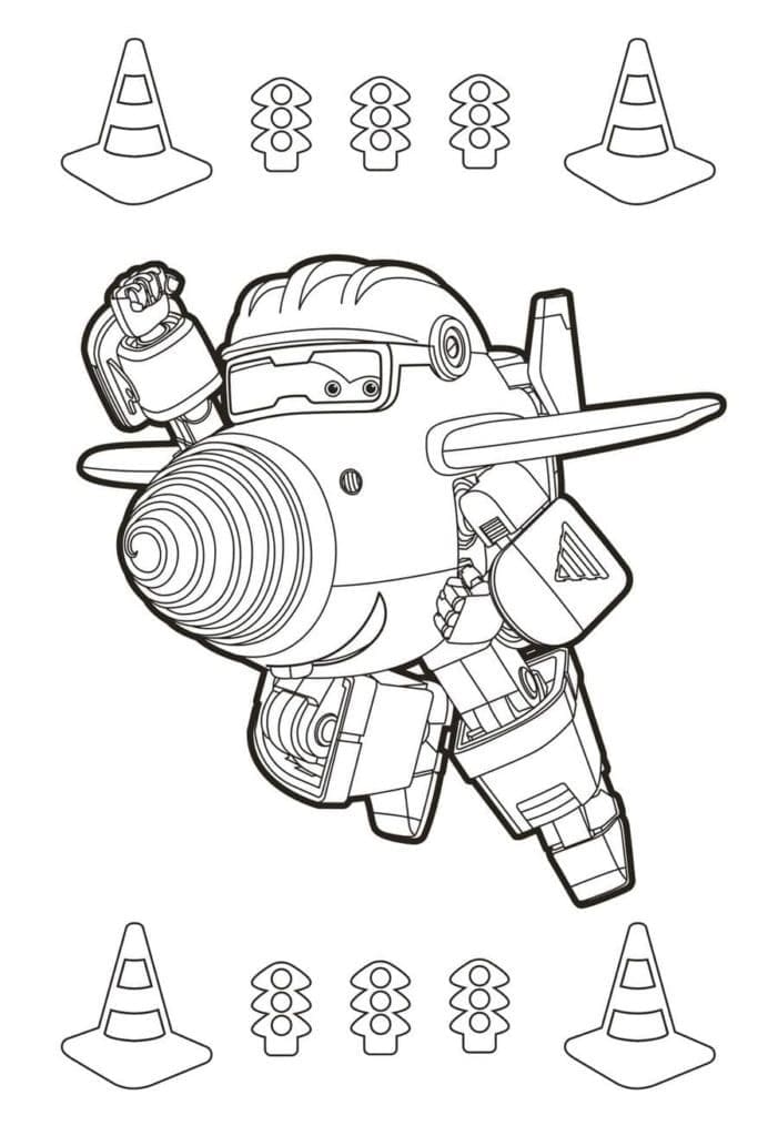 Todd Super Wings coloring page