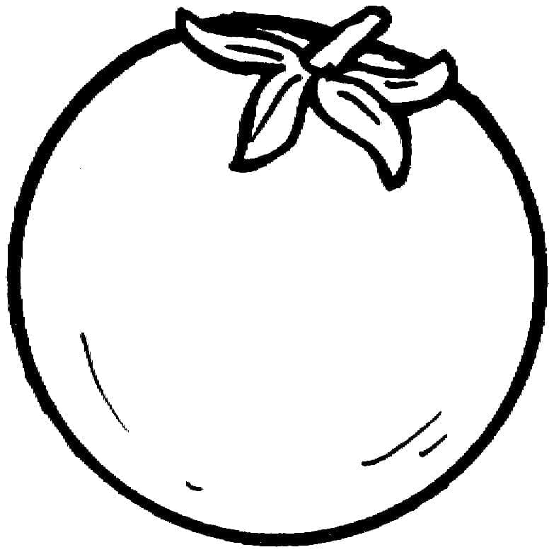 Tomate Normale coloring page
