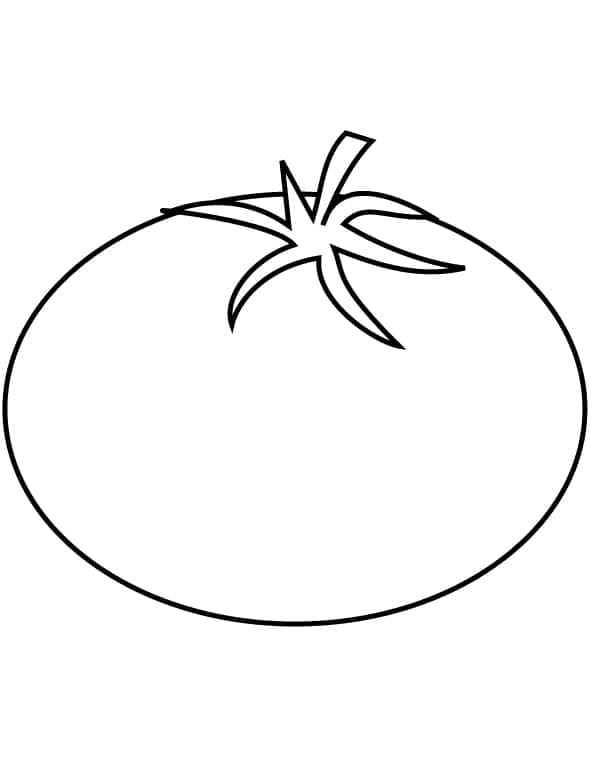 Tomate Très Facile coloring page