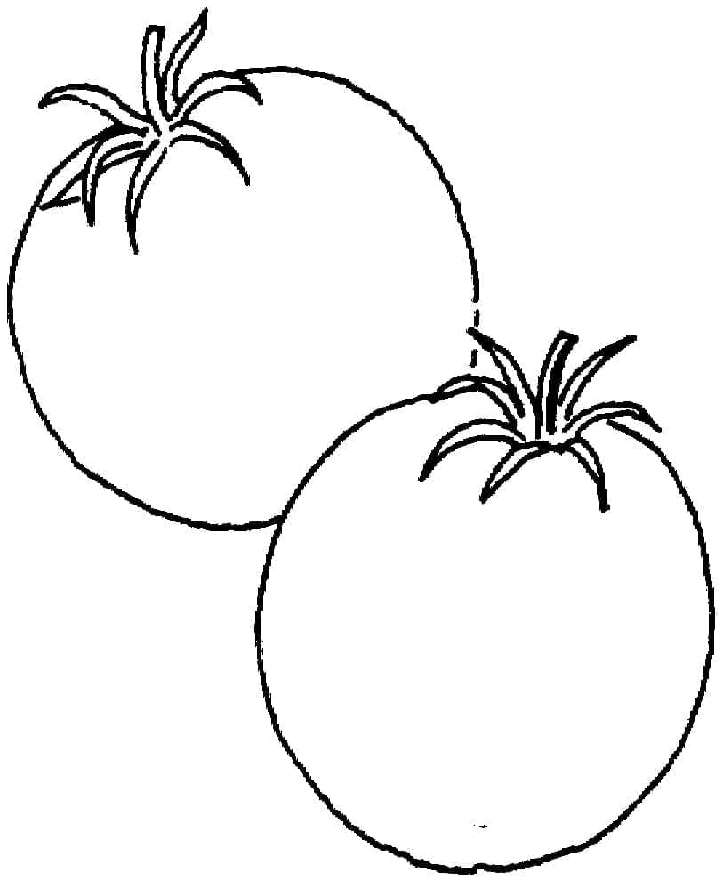 Tomates Simples coloring page