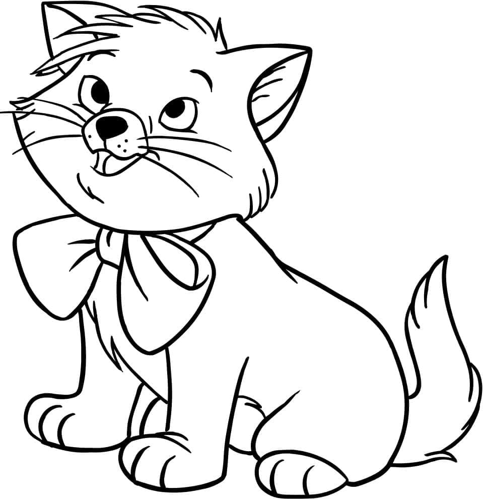 Toulouse de Aristochats  coloring page