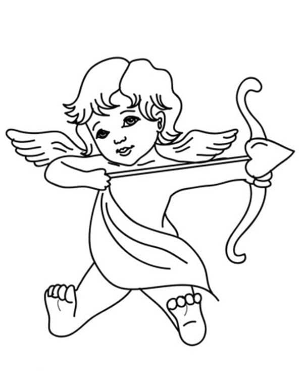 Un Cupidon d’Amour coloring page