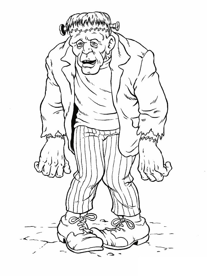 Un Frankenstein coloring page