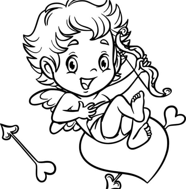 Un Petit Cupidon coloring page
