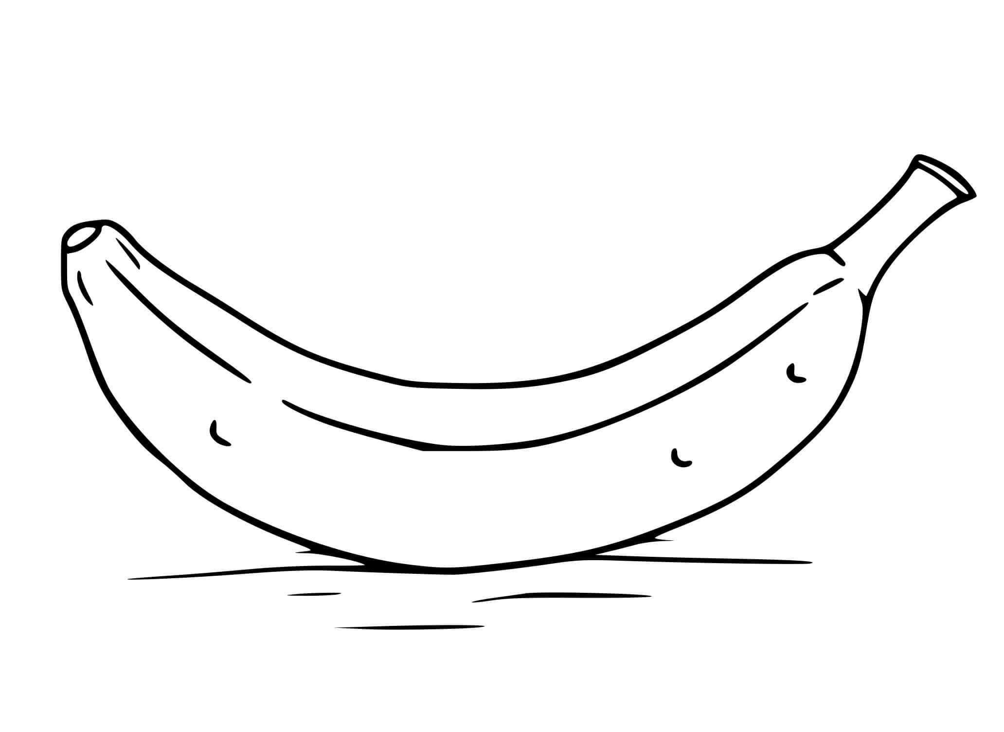 Une Banane coloring page
