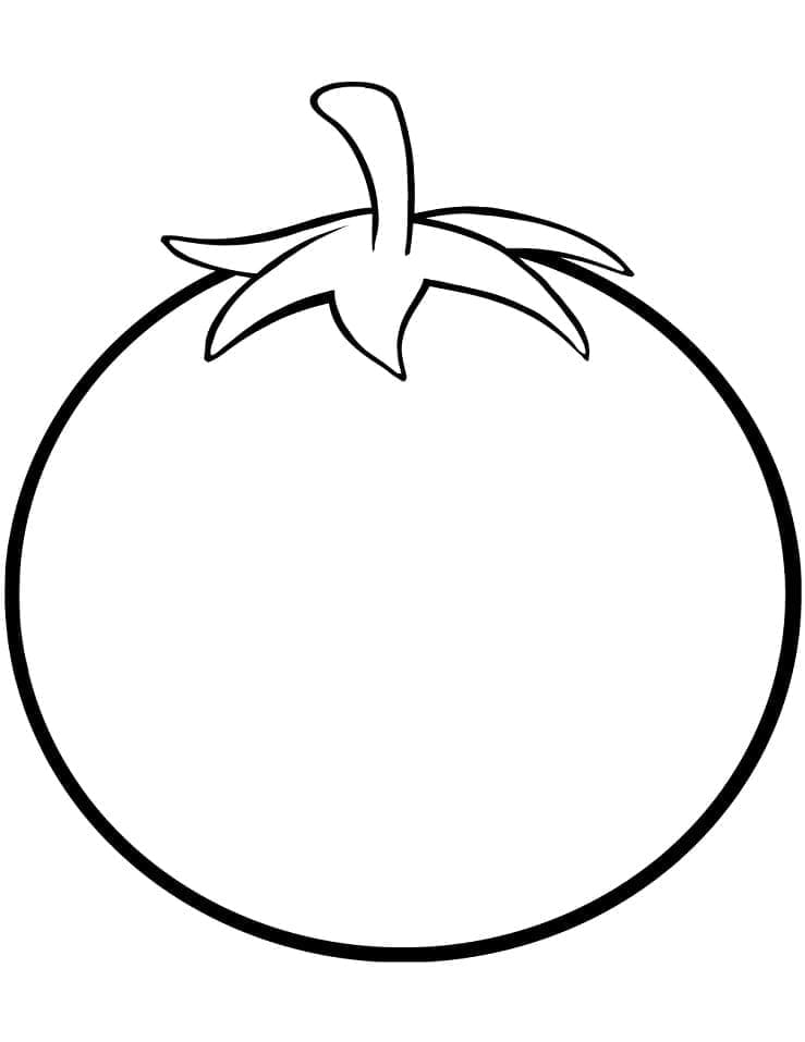 Une Tomate Facile coloring page