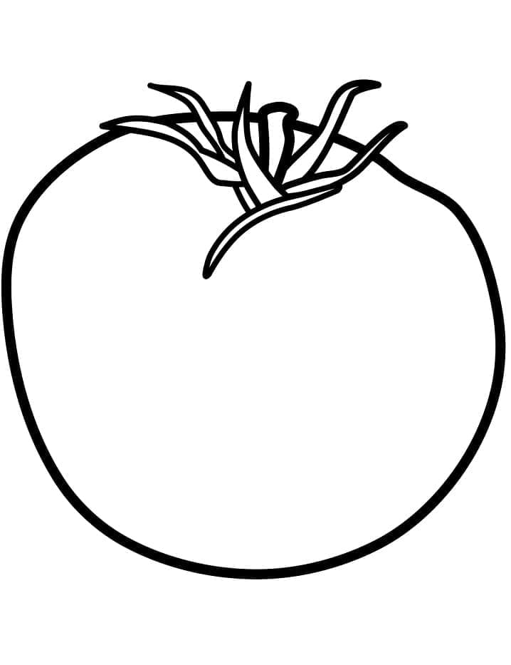 Une Tomate coloring page