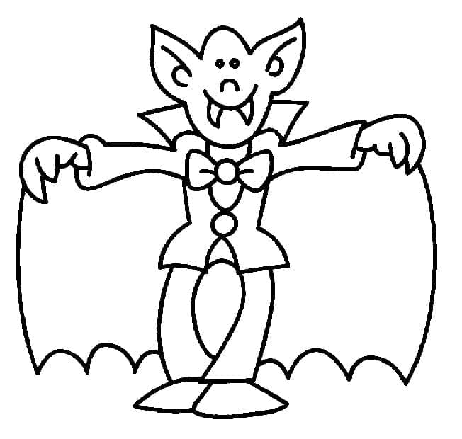 Vampire Drôle coloring page