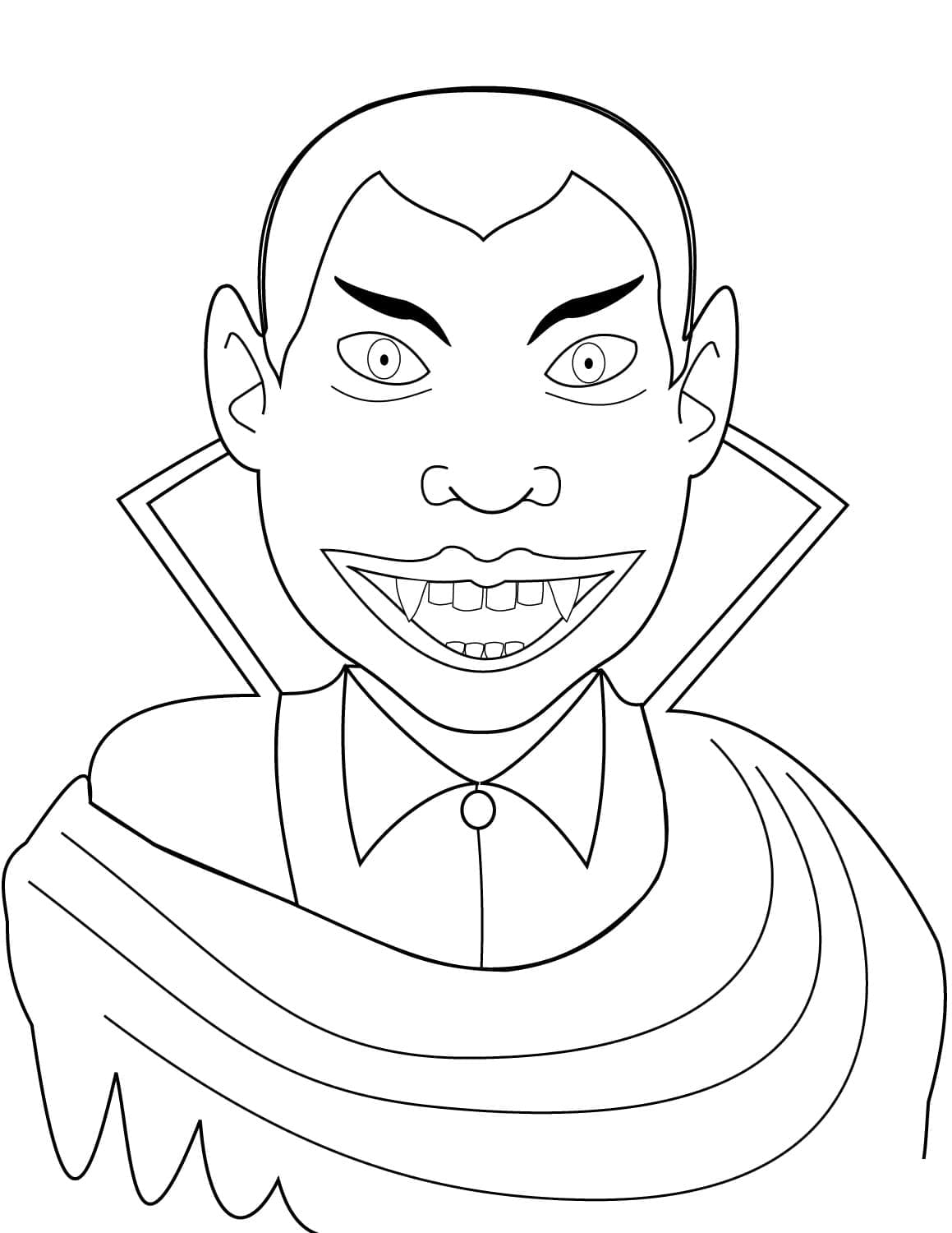 Vampire Imprimable coloring page