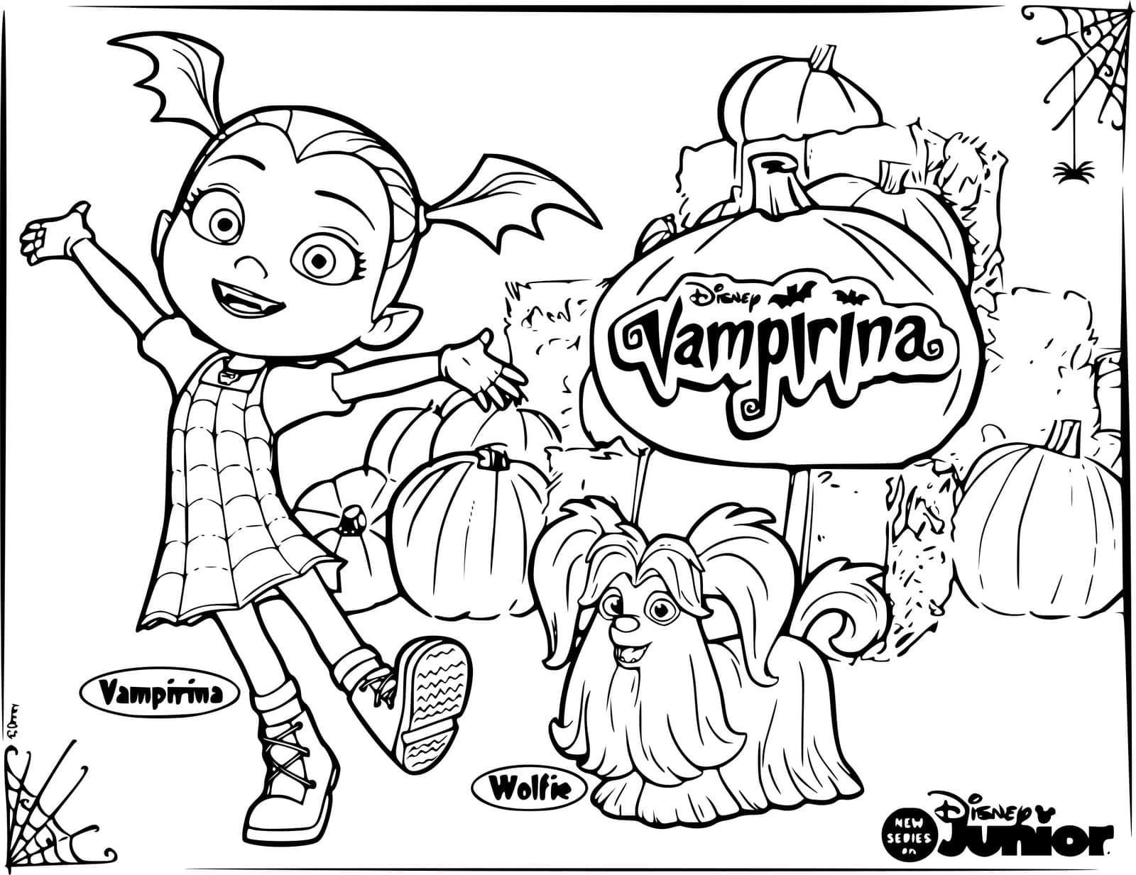 Vampirina de Disney coloring page