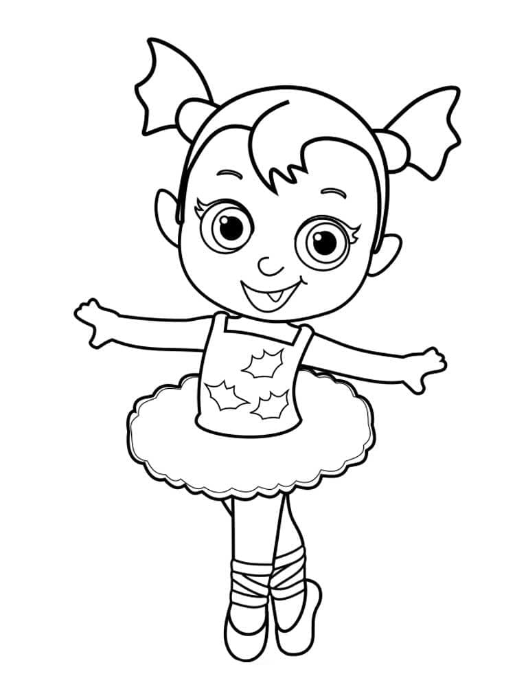 Coloriage Vampirina Mignonne