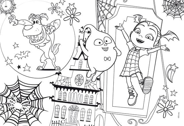 Coloriage Vampirina Pour les Enfants